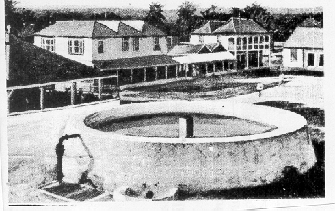 In the center of Water Square, Falmouth, Jamaica, there was a reservoir, built c 1805.