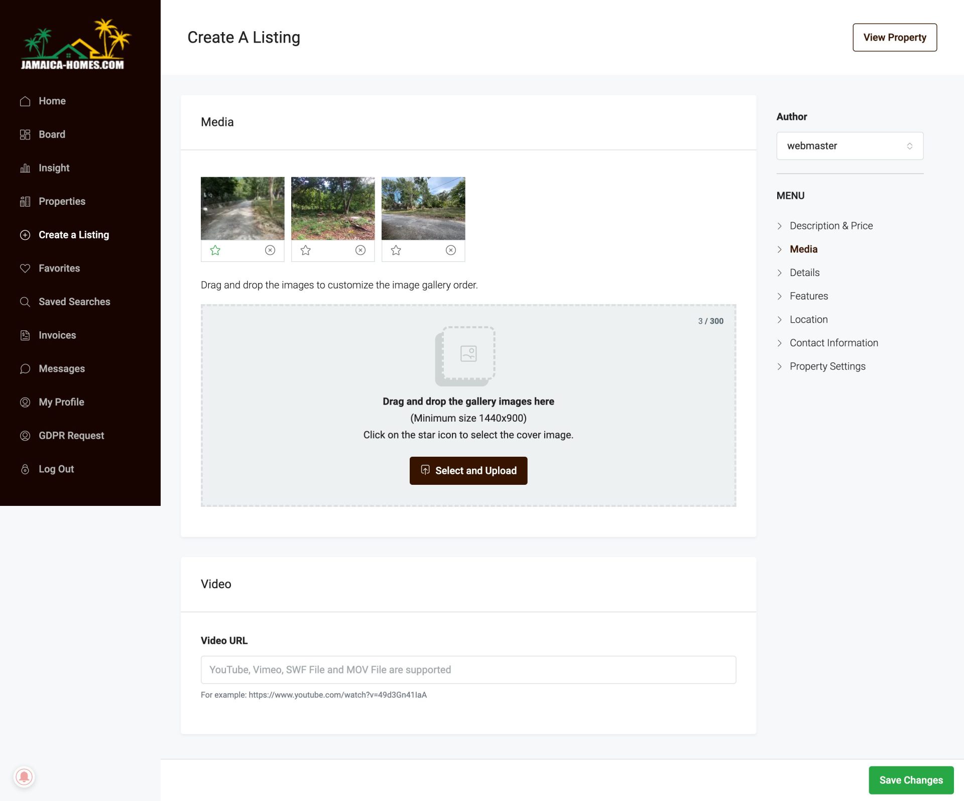 Adding Images to Your Jamaica Homes Property Listing