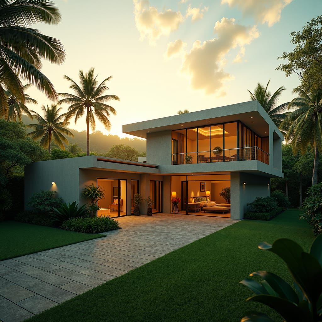 clipped gable roof modern property in jamaica