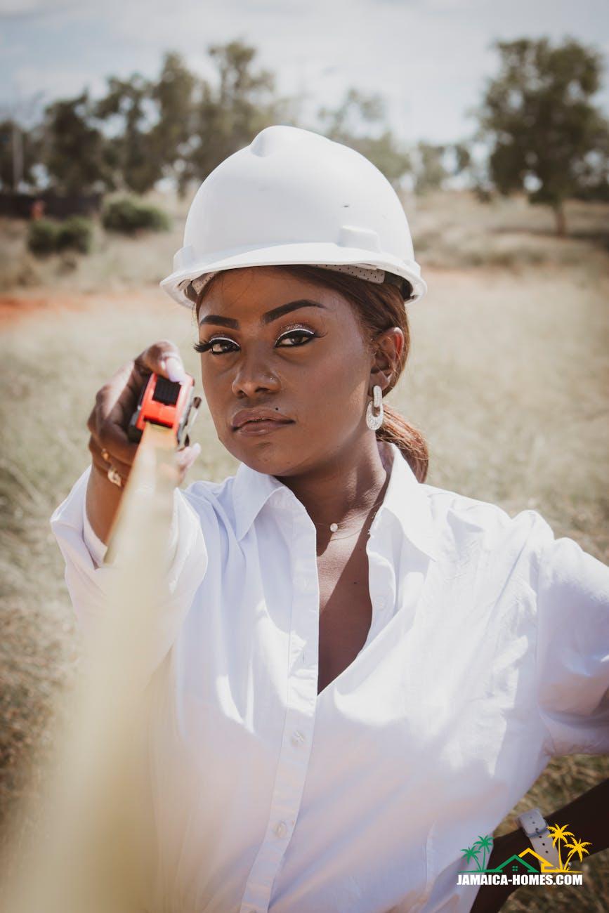 woman with tape measure