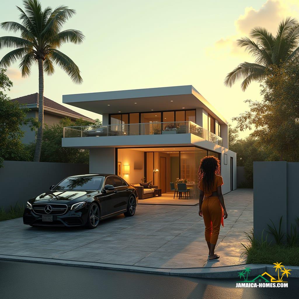 Kingston Container Home with Car and Person