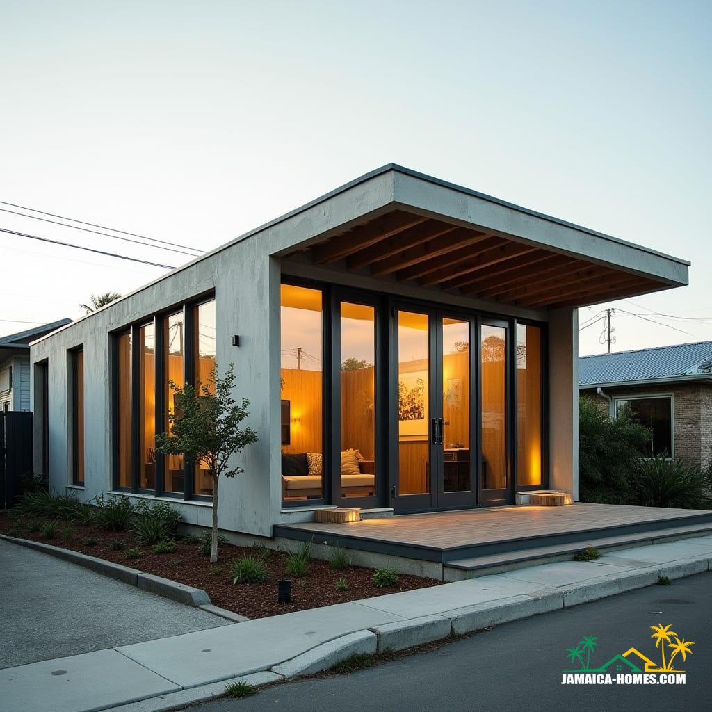 Urban L-Shaped Mini Home Design