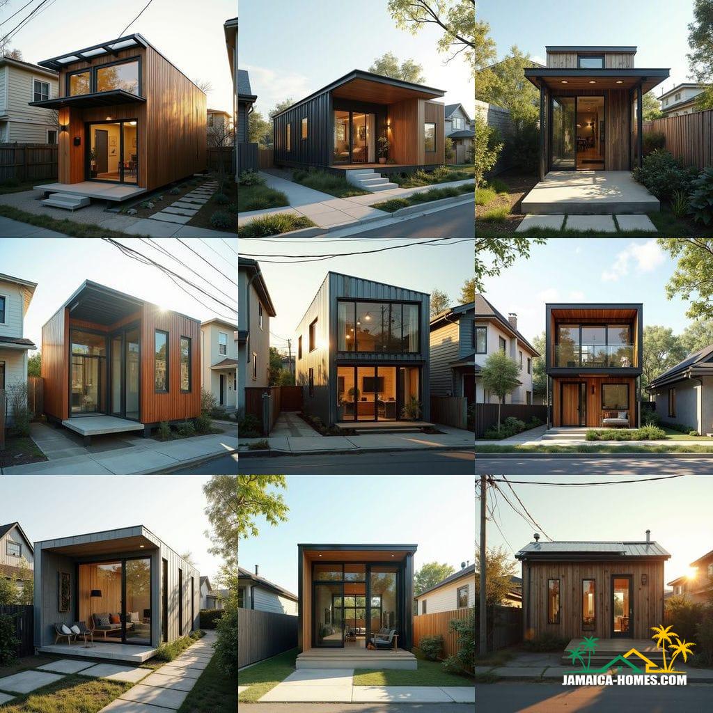 Urban Steel-Clad Mini Home
Design: Single-level steel-frame module with concrete floor