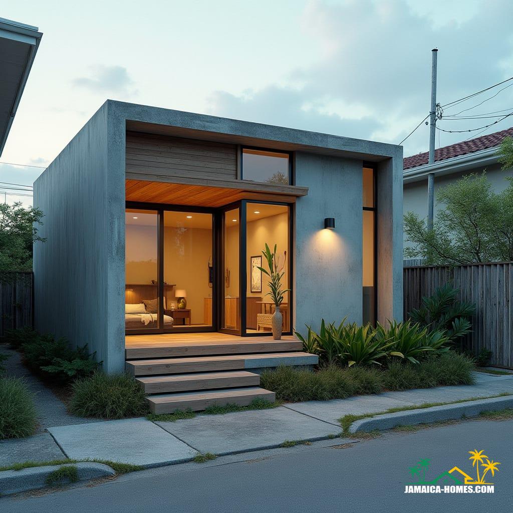 Urban L-Shaped Mini Home Design