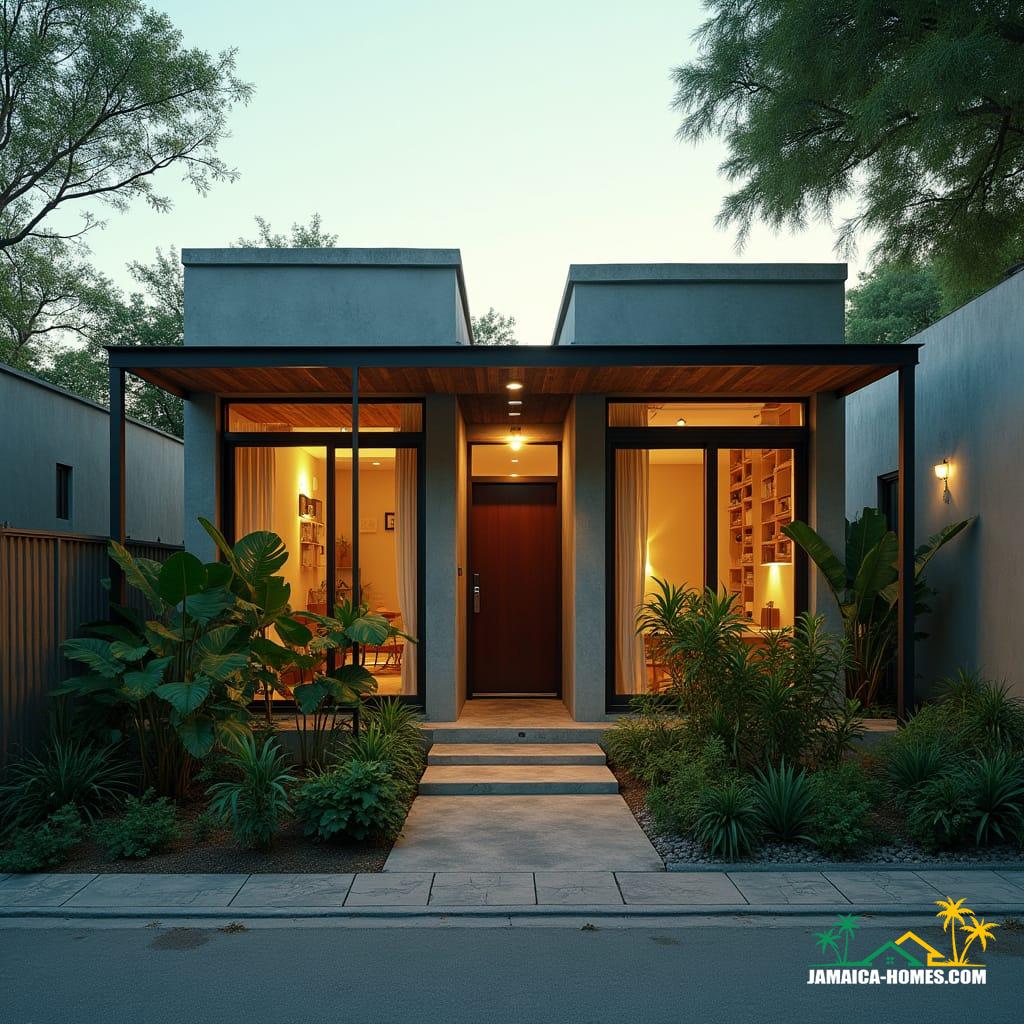 Urban Steel-Clad Mini Home Design