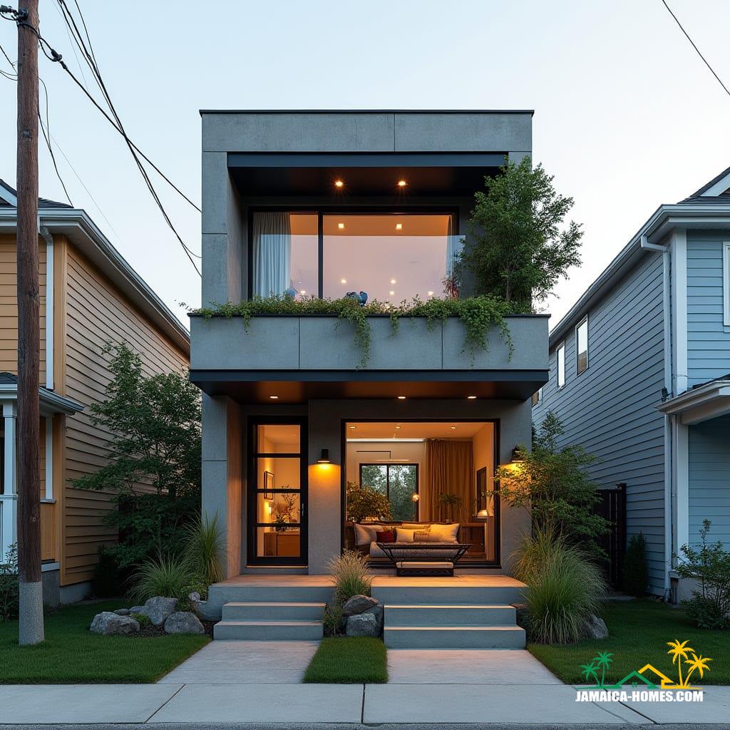 Compact urban modern home