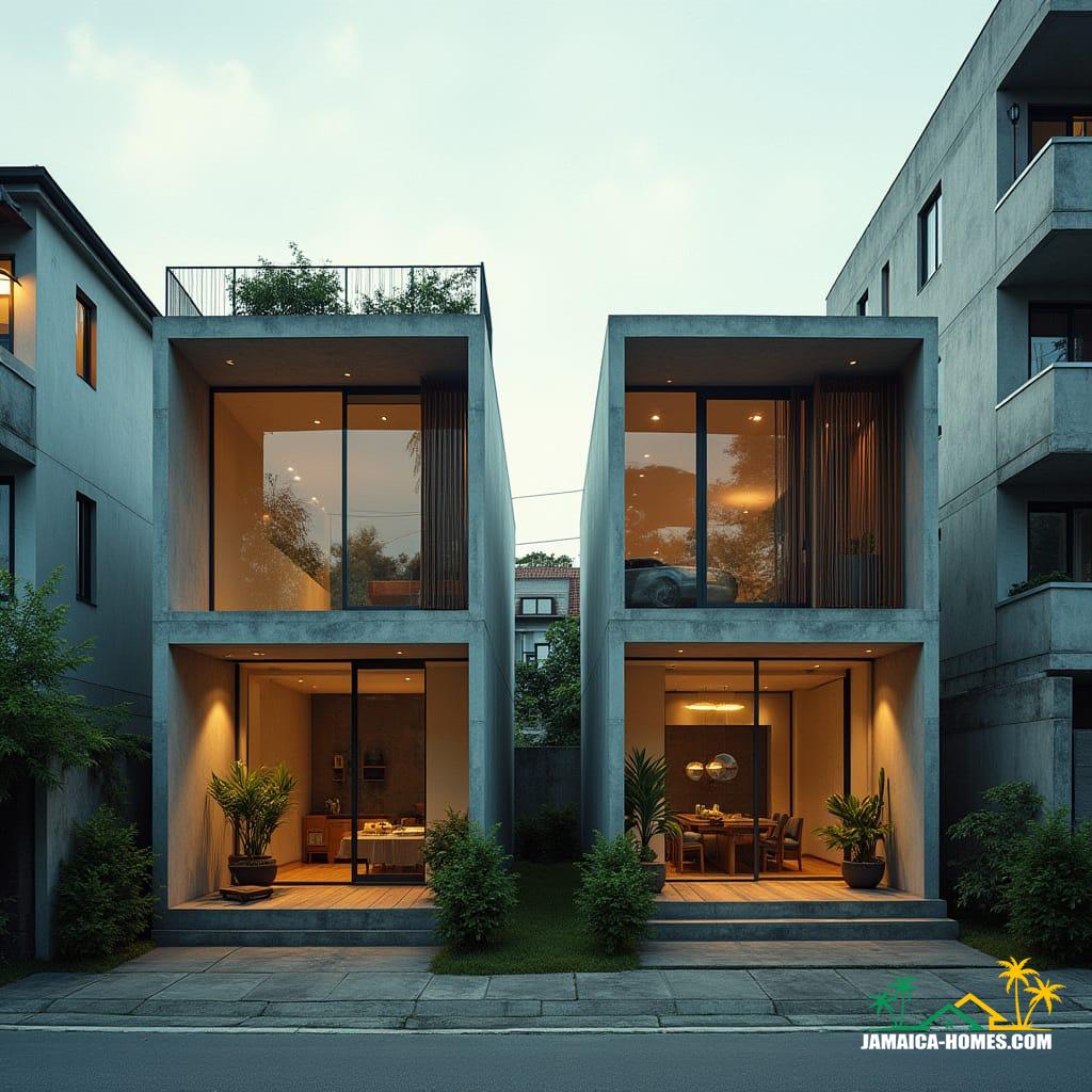 Twin Modular Urban Home Design