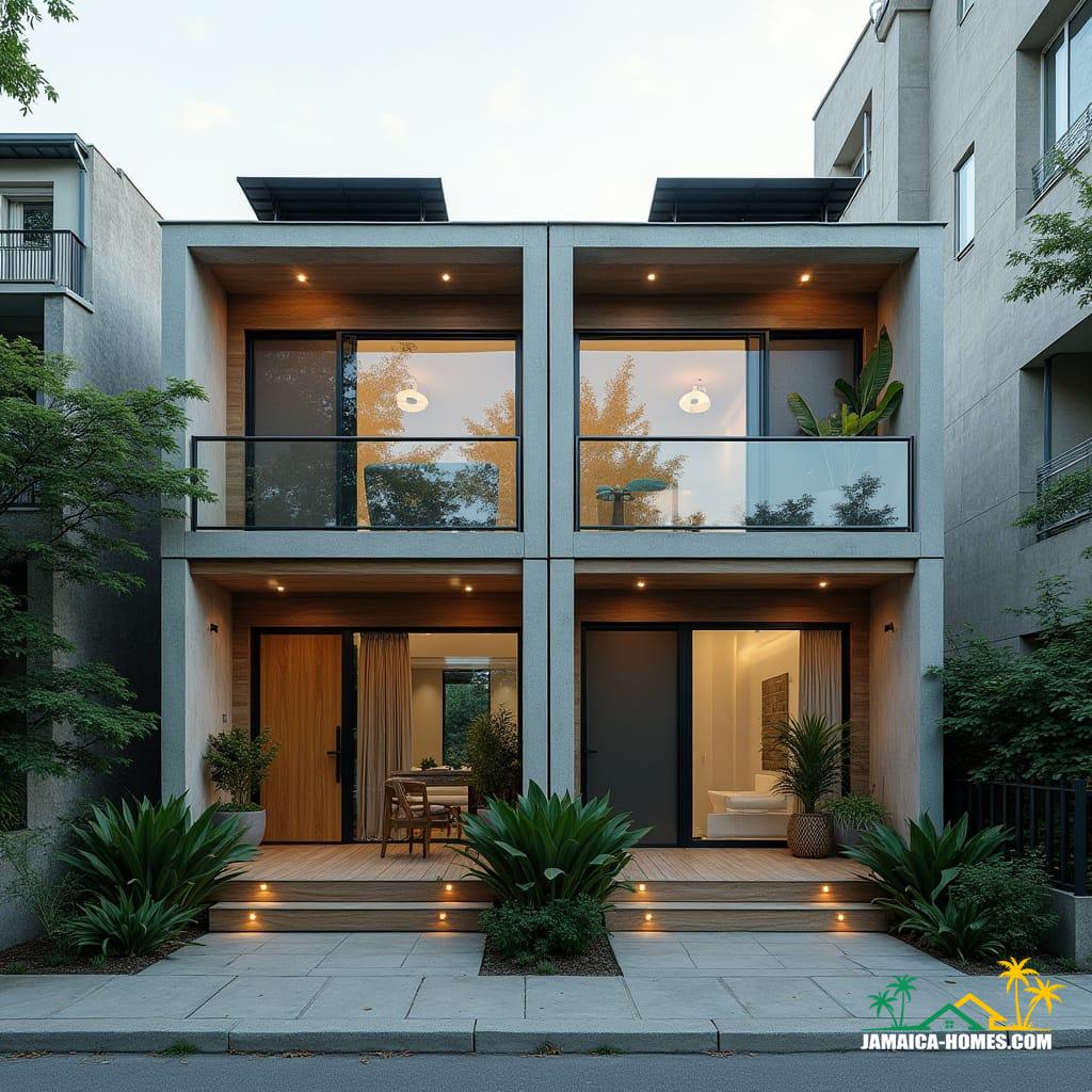 Twin Modular Urban Home Design