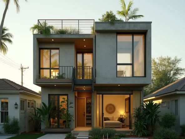 Concrete Courtyard House