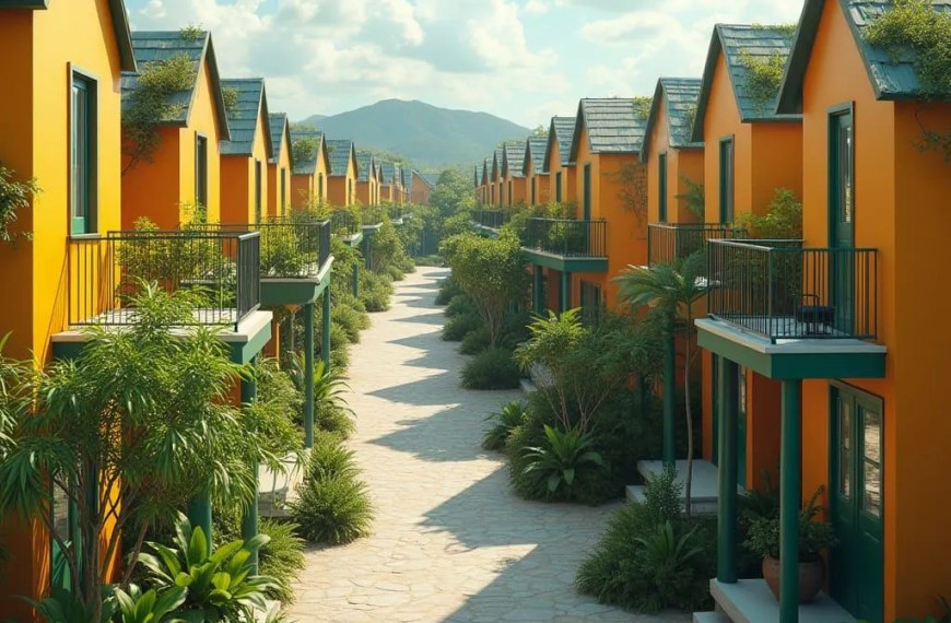 فناء سكني خطي