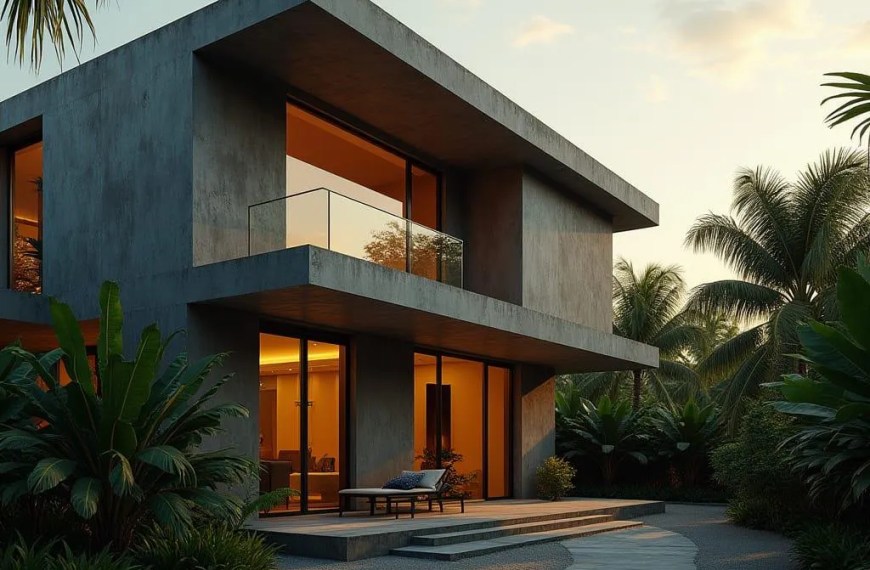 Tropical Concrete House