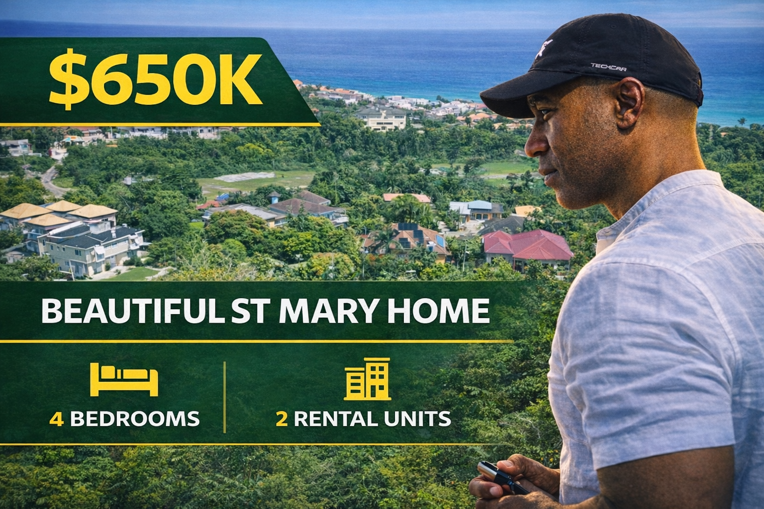$650K Luxury Jamaica Home For Sale 🇯🇲 | 4BR + Pool + 2 Income Apartments | Tower Isle St Mary